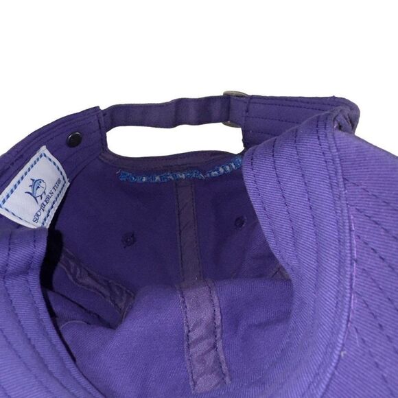 Southern Tide Team Colors Skipjack Strapback Hat Regal Purple OS - Picture 6 of 7